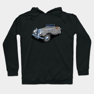 1954 MG TF sports car in birch grey Hoodie